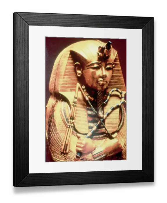Framed Print : Detail of Third Gold Coffin of Tutankhamen Framed Print : Detail of Third Gold Coffin of Tutankhamen