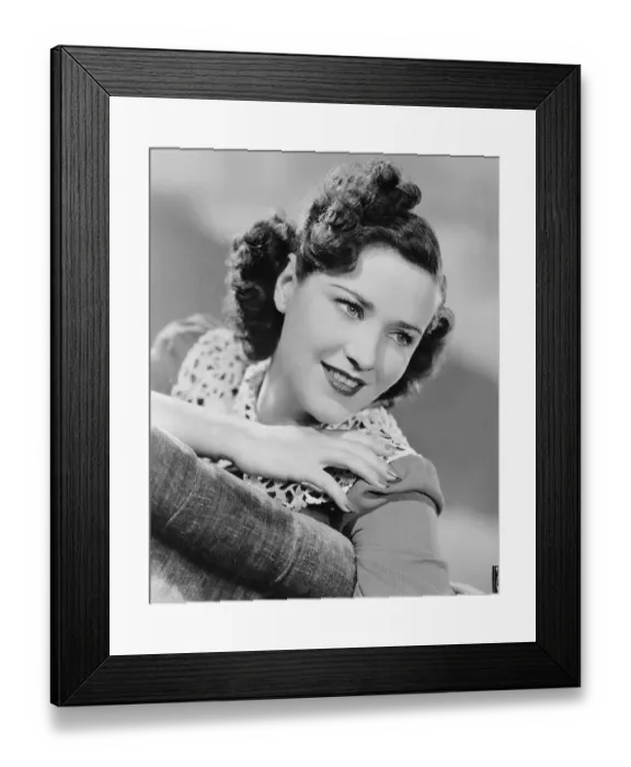Framed Print : Jane Froman Posing Framed Print : Jane Froman Posing