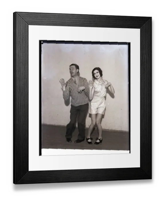 Framed Print : A Couple Demonstrating The Charlstone