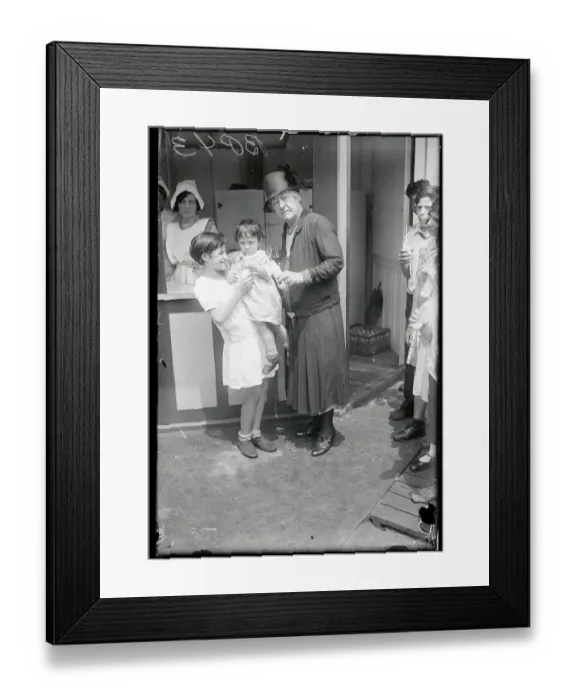 Framed Print : Milk Man Distributing Milk Framed Print : Milk Man Distributing Milk