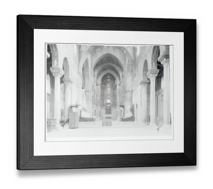Framed Print : Inside View of the Cathedral of Monreale Framed Print : Inside View of the Cathedral of Monreale