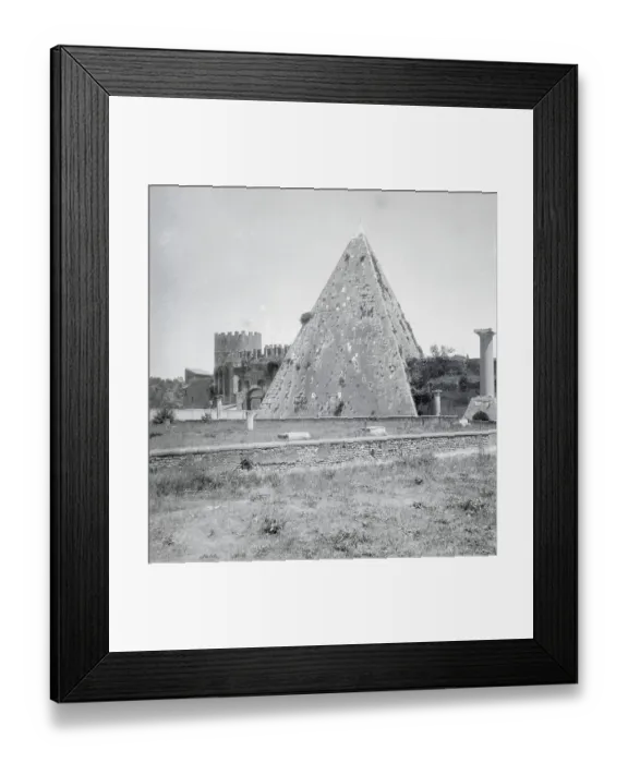 Framed Print : View of Pyramid of Cestius Framed Print : View of Pyramid of Cestius