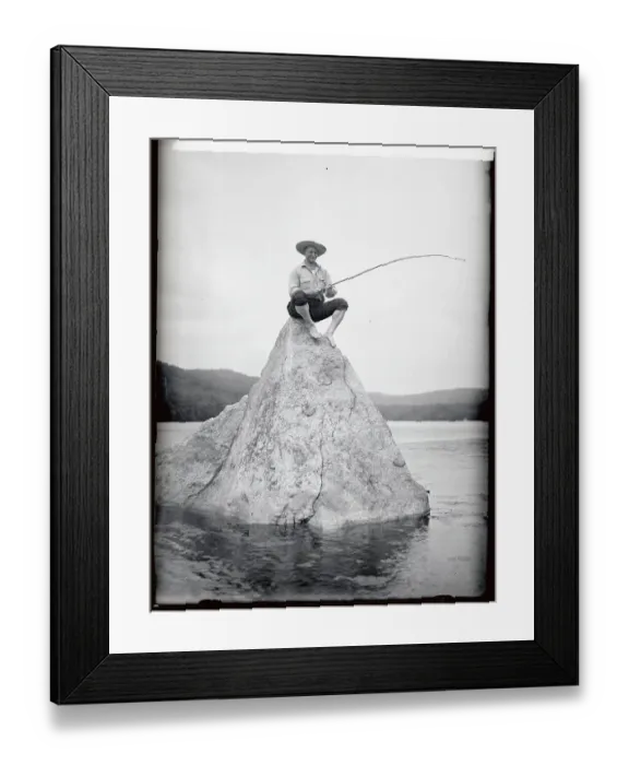 Framed Print : Lou Gehrig Fishing on lake Oscawana Framed Print : Lou Gehrig Fishing on lake Oscawana
