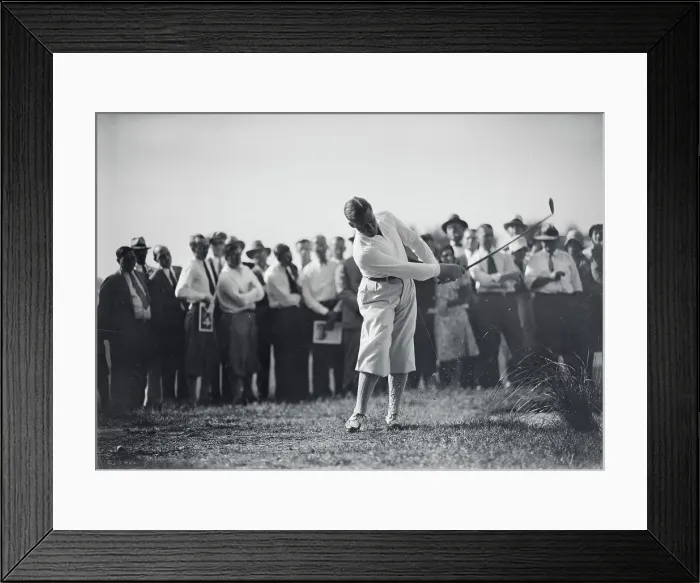 Framed Print : Bobby Jones Using Irons Framed Print : Bobby Jones Using Irons