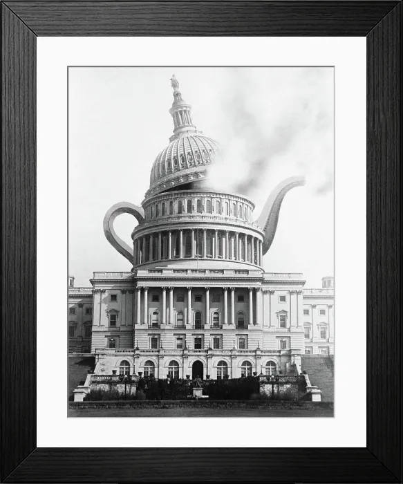 Framed Print : Capitol Building as Teapot Framed Print : Capitol Building as Teapot