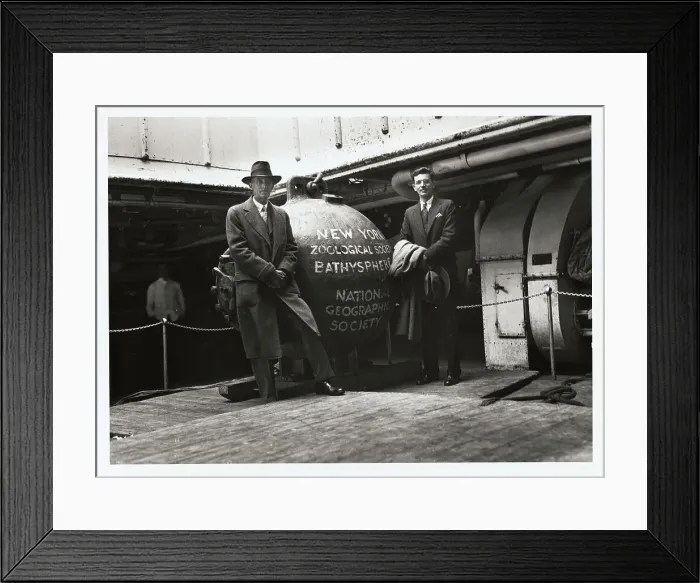 Framed Print : Dr. William Beebe and J. Tee-Van Framed Print : Dr. William Beebe and J. Tee-Van