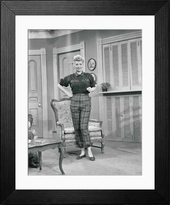 Framed Print : Portrait of Lucille Ball on Set of I Love Lucy Framed Print : Portrait of Lucille Ball on Set of I Love Lucy