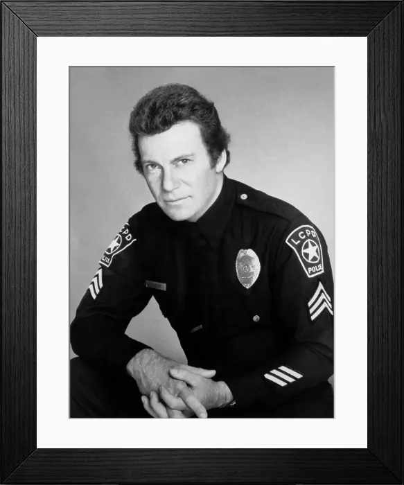Framed Print : Portrait of William Shatner Framed Print : Portrait of William Shatner