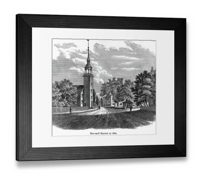 Framed Print : 1822 View of Harvard Square Framed Print : 1822 View of Harvard Square