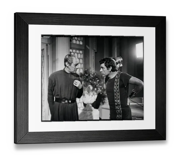 Framed Print : Rex Harrison and Richard Burton in Cleopatra