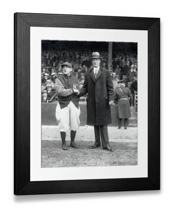 Framed Print : Miller Huggins and Connie Mack Framed Print : Miller Huggins and Connie Mack
