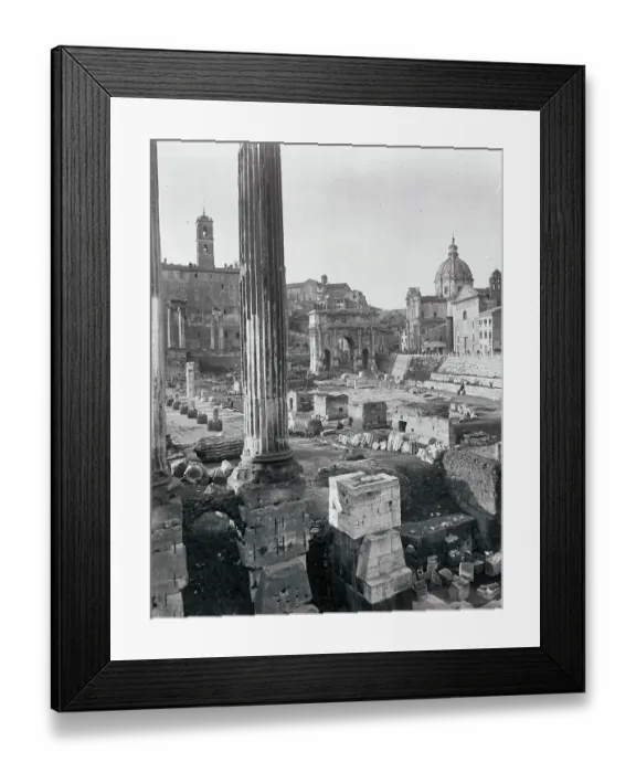 Framed Print : View of Ruins in Roman Forum Framed Print : View of Ruins in Roman Forum