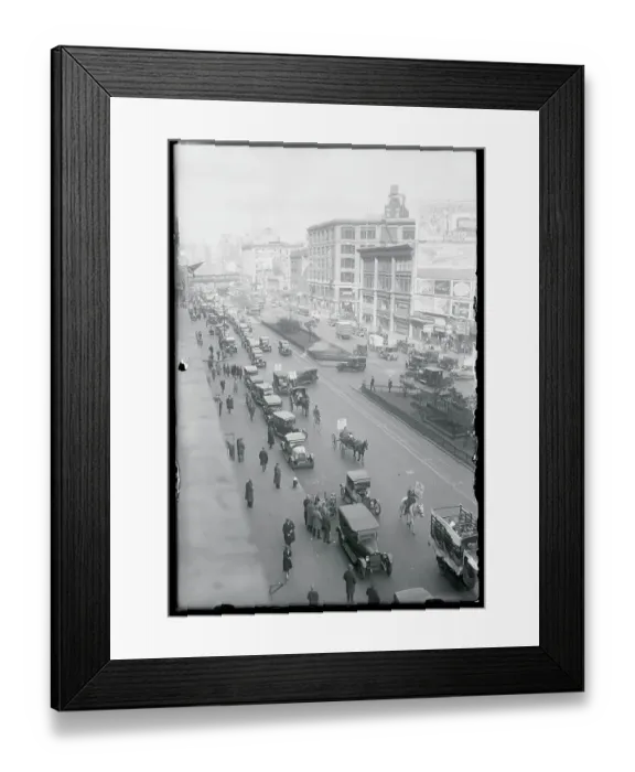 Framed Print : Taxi Parade In New York Framed Print : Taxi Parade In New York