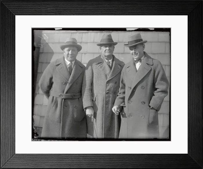 Framed Print : Knute Rockne, Glenn Pop Warner, and Tad Jones Framed Print : Knute Rockne, Glenn Pop Warner, and Tad Jones