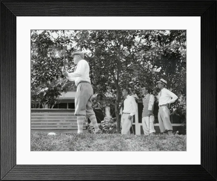Framed Print : Jesse Guilford Playing Golf