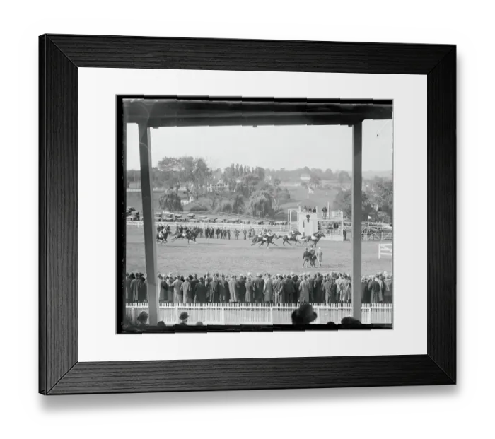 Framed Print : Horses Racing at Hunt Club Framed Print : Horses Racing at Hunt Club