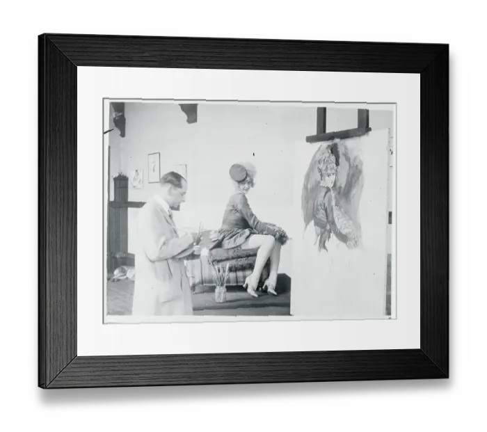 Framed Print : Arthur Ferrier Painting Lillian Bond Framed Print : Arthur Ferrier Painting Lillian Bond