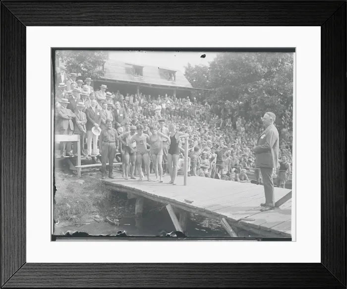 Framed Print : Governor Smith Addressing Boy Scouts Framed Print : Governor Smith Addressing Boy Scouts