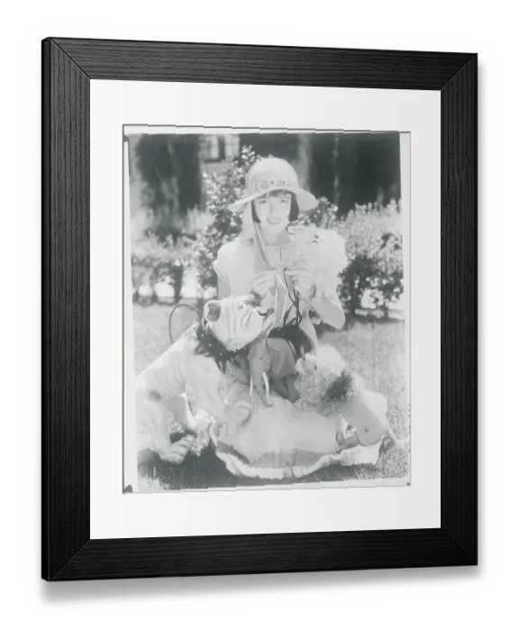 Framed Print : Woman With Stuffed Animals Framed Print : Woman With Stuffed Animals