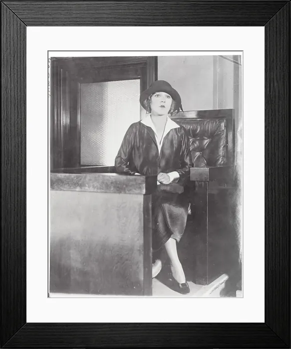 Framed Print : Mary Pickford on Witness Stand Framed Print : Mary Pickford on Witness Stand