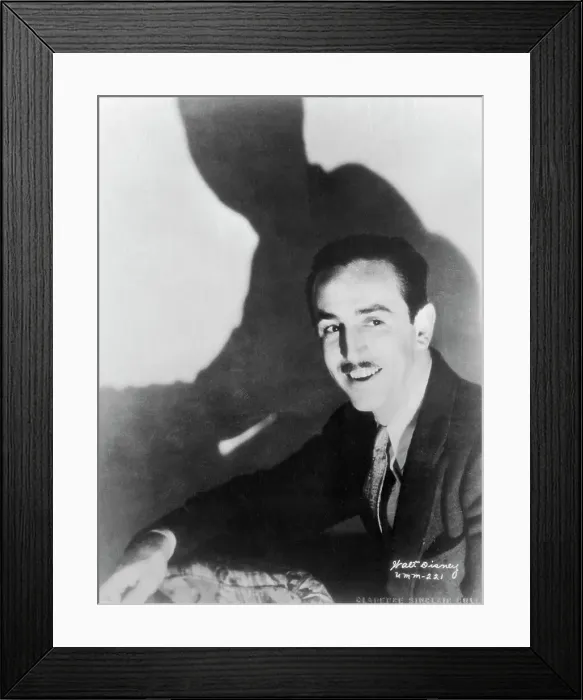 Framed Print : Portrait of Walt Disney Framed Print : Portrait of Walt Disney
