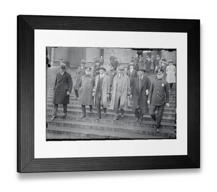 Framed Print : Communist Leaders Leaving a Courthouse Framed Print : Communist Leaders Leaving a Courthouse