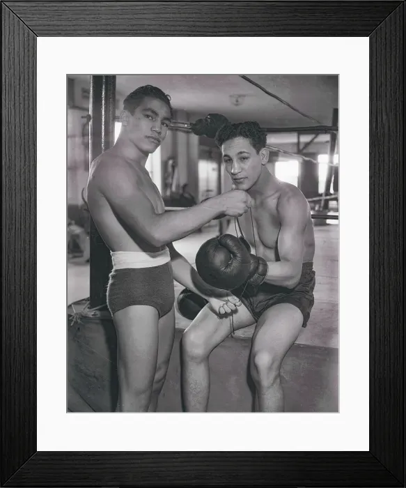 Framed Print : Boxer Helping Colleague
