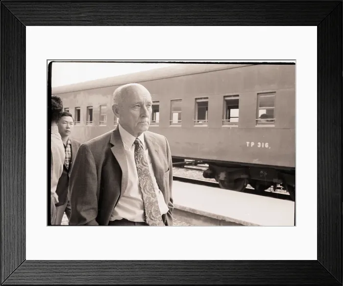 Framed Print : China Correspondent At Border Station Framed Print : China Correspondent At Border Station