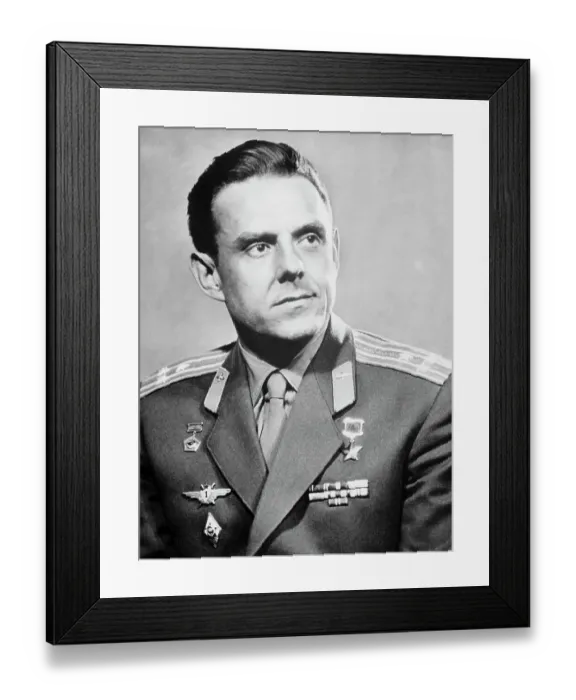 Framed Print : Portrait of Soviet Colonel Vladimir Komarov Framed Print : Portrait of Soviet Colonel Vladimir Komarov