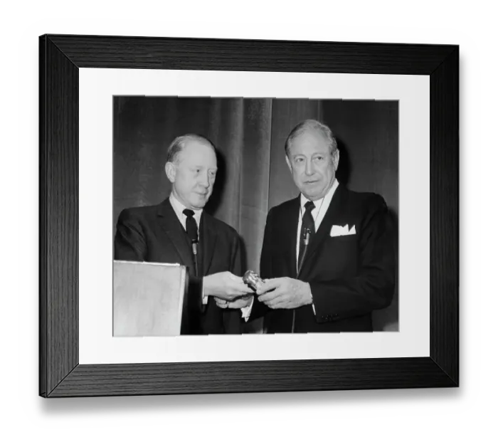 Framed Print : CBS President Frank Stanton and CBS Chairman William S. Paley Framed Print : CBS President Frank Stanton and CBS Chairman William S. Paley