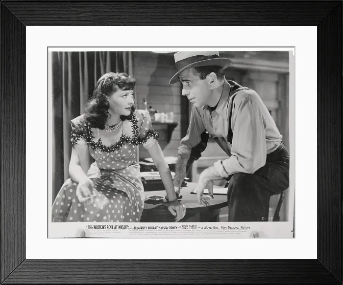 Framed Print : Humphrey Bogart in The Wagons Roll at Night Framed Print : Humphrey Bogart in The Wagons Roll at Night