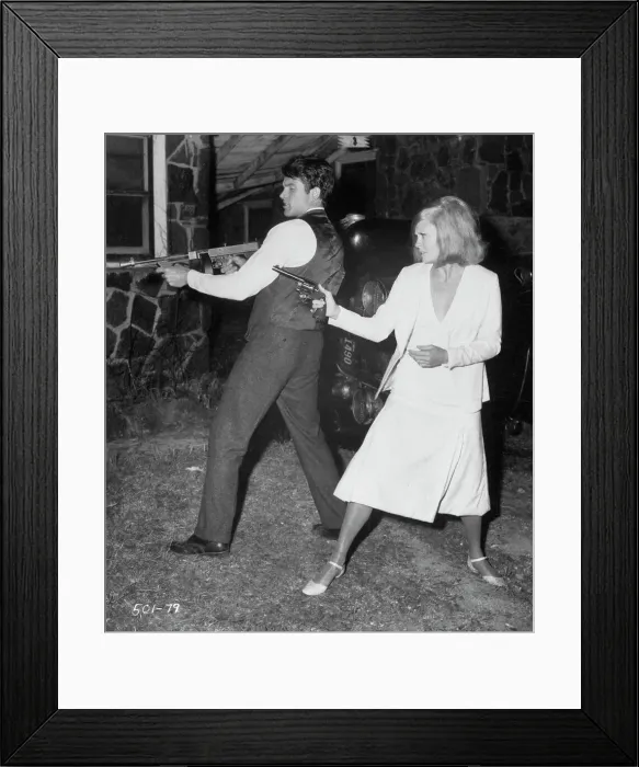 Framed Print : Bonnie and Clyde Shooting Guns Framed Print : Bonnie and Clyde Shooting Guns