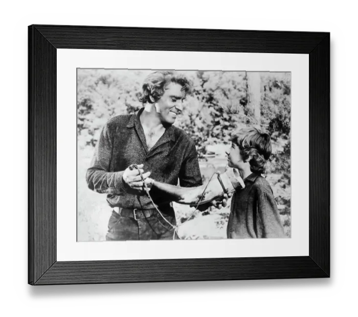 Framed Print : Burt Lancaster and Donald MacDonald in The Kentuckian Framed Print : Burt Lancaster and Donald MacDonald in The Kentuckian