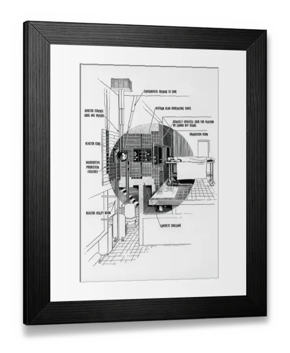 Framed Print : Atomic Medical Reactor Framed Print : Atomic Medical Reactor