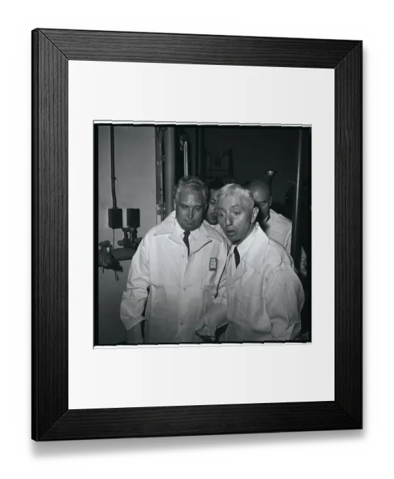 Framed Print : Officers Dressed in Protective Outfits
