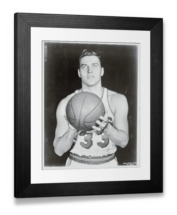 Framed Print : Cliff Hagen Holding Basketball Framed Print : Cliff Hagen Holding Basketball