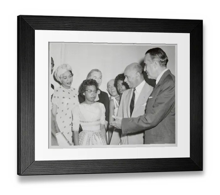 Framed Print : Governor Averell Harriman and Students Framed Print : Governor Averell Harriman and Students