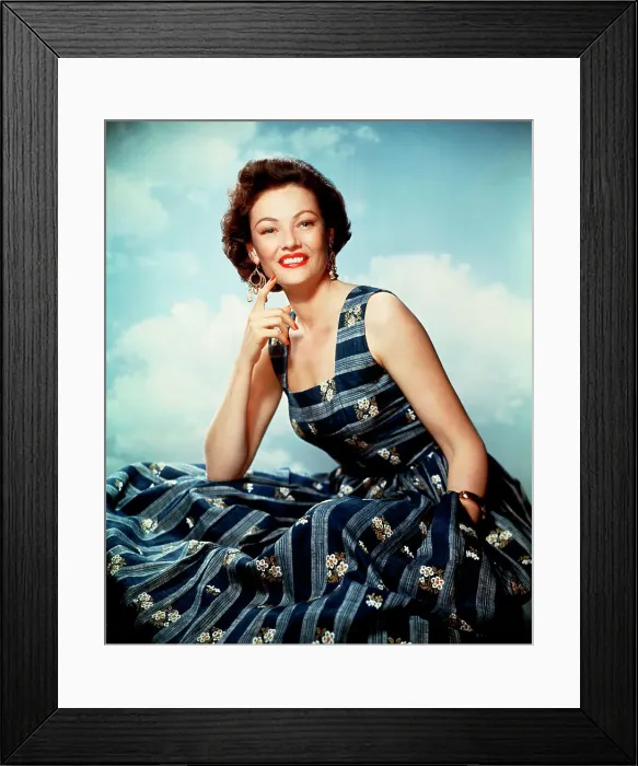 Framed Print : Actress Gene Tierney Framed Print : Actress Gene Tierney