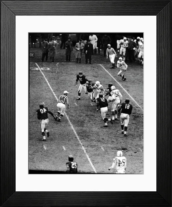 Framed Print : John Unitas Playing Football Framed Print : John Unitas Playing Football