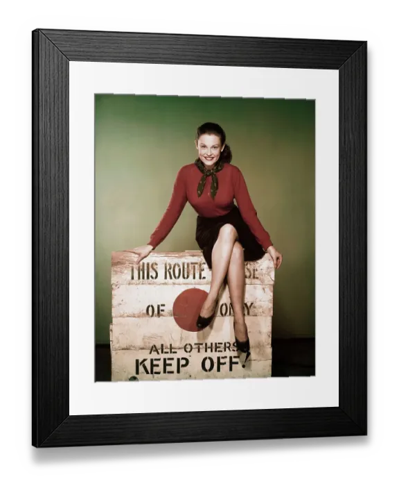 Framed Print : Actress Jacqueline Duval
