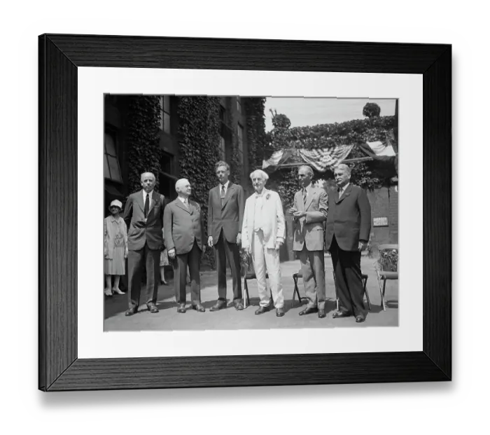 Framed Print : Portrait of Edison and Judges