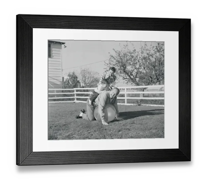 Framed Print : Broderick Crawford and Family Framed Print : Broderick Crawford and Family