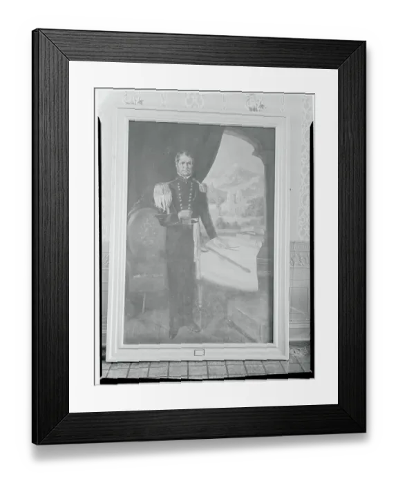 Framed Print : Portrait Painting of Major General Williams Jenkins Worth Framed Print : Portrait Painting of Major General Williams Jenkins Worth