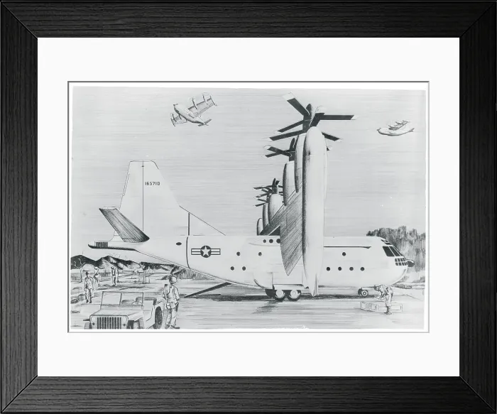 Framed Print : Design of Propelloplane Framed Print : Design of Propelloplane