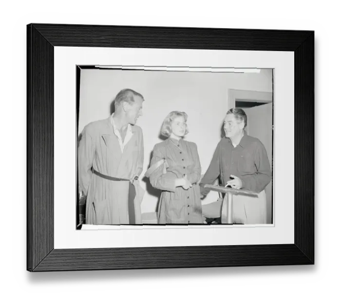 Framed Print : Ingrid Bergman with Gary Cooper and Leo McCarey Framed Print : Ingrid Bergman with Gary Cooper and Leo McCarey