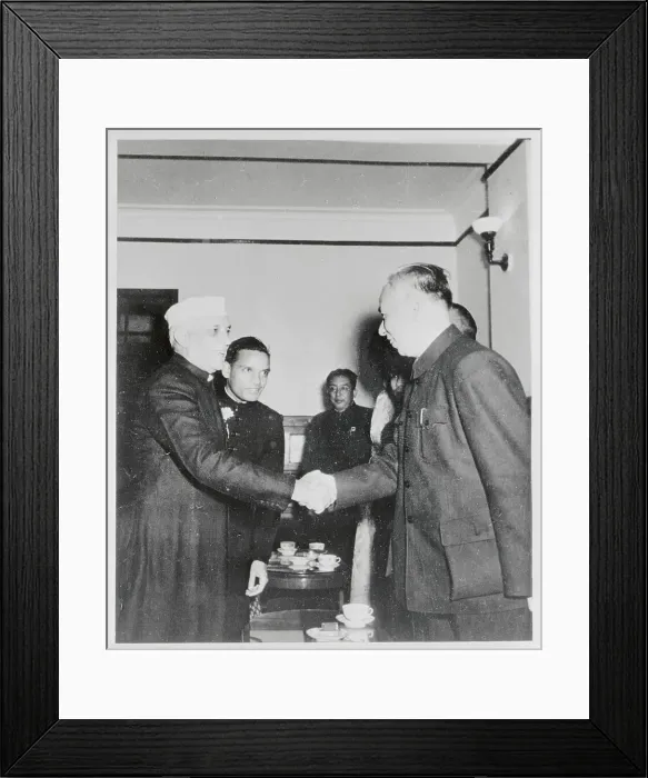 Framed Print : Liu Shao-chi Greeting Sri Jawaharlal Nehru Framed Print : Liu Shao-chi Greeting Sri Jawaharlal Nehru
