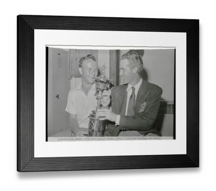 Framed Print : Arnold Palmer and Robert Sweeny Holding Trophy Framed Print : Arnold Palmer and Robert Sweeny Holding Trophy