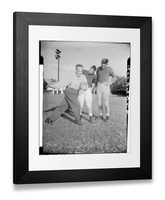 Framed Print : Red Grange During Spring Practice
