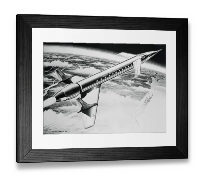Framed Print : Atomic Airliner Framed Print : Atomic Airliner