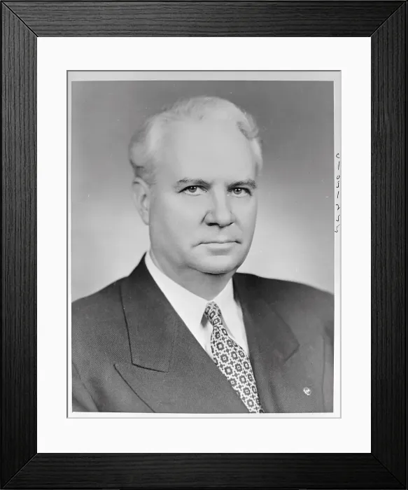 Framed Print : Portrait of John W. Bricker of Ohio Framed Print : Portrait of John W. Bricker of Ohio